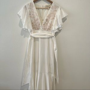 CLEOBELLA SUMMER MIDI WHITE DRESS